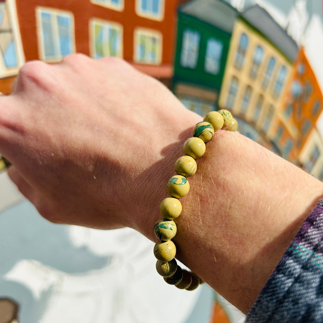 Unakite Nugget / Chip Bracelet - Eternal Zen